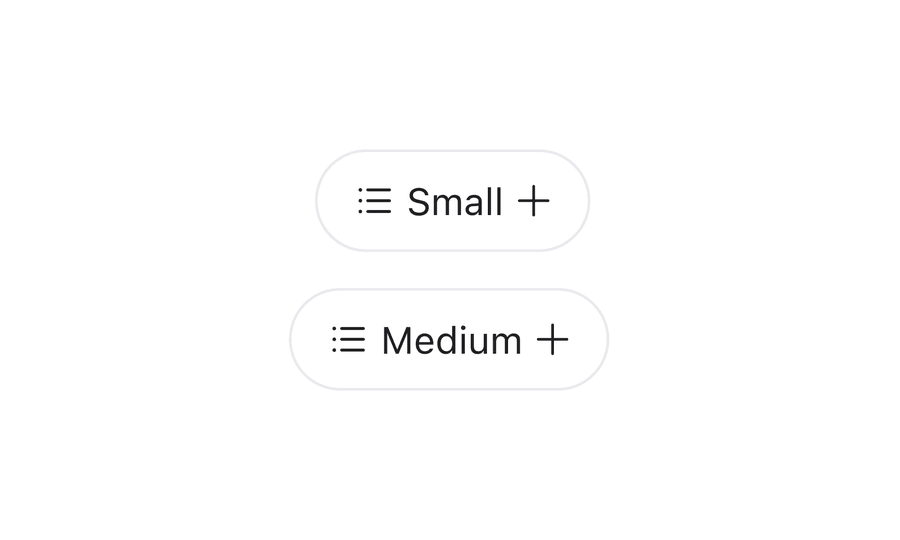 chipbutton options size