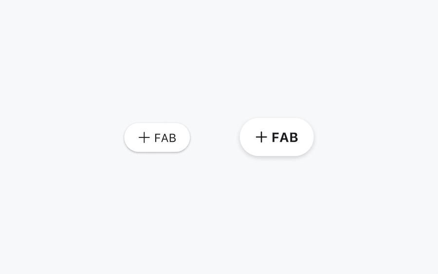 extended fab options size